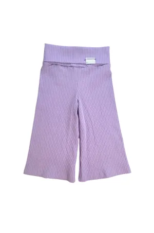 Danny Wide Leg Pants | Lavender Macaron Large Rib