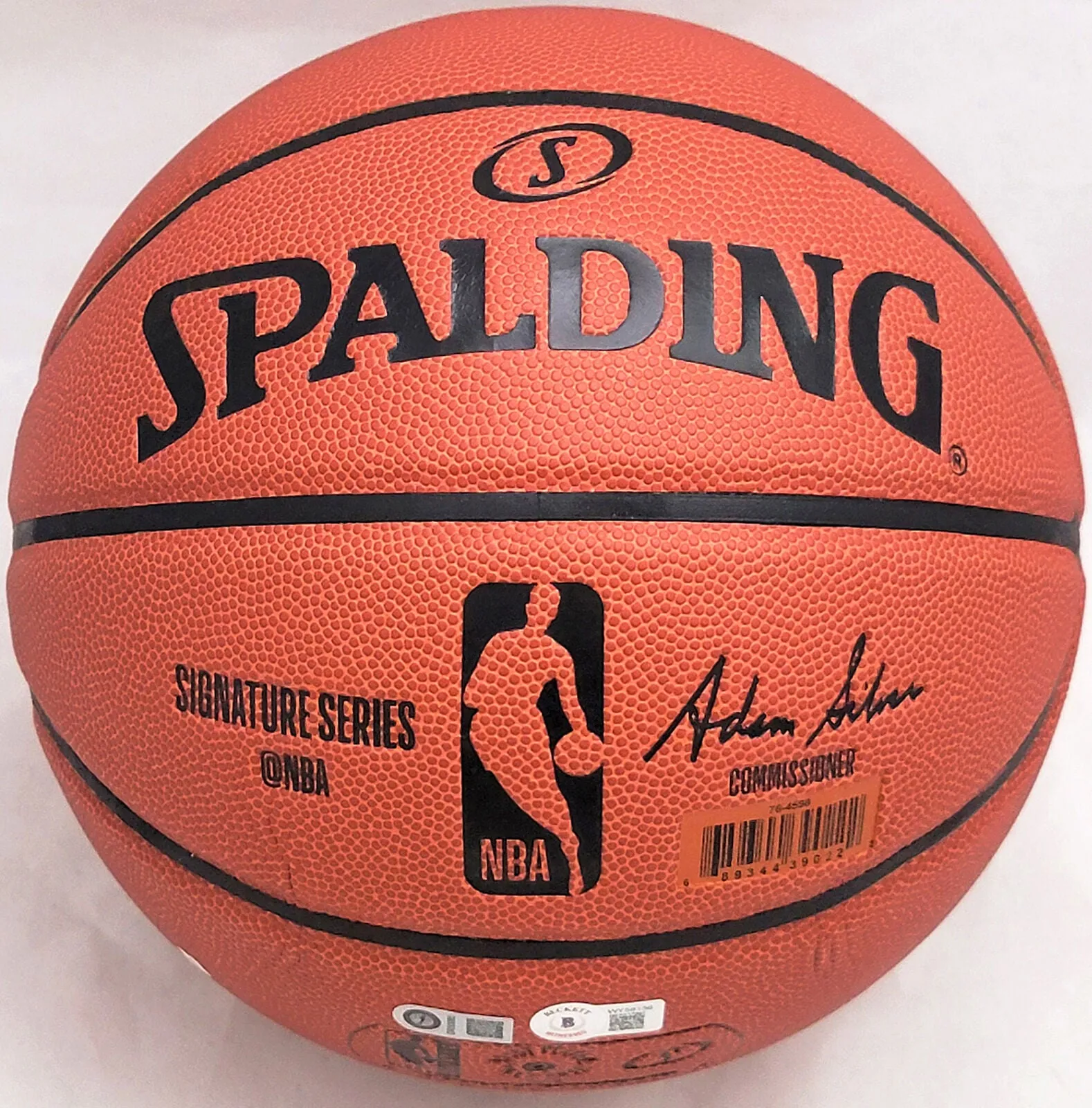 David Robinson Autographed Spalding Signature Series Basketball Spurs Beckett