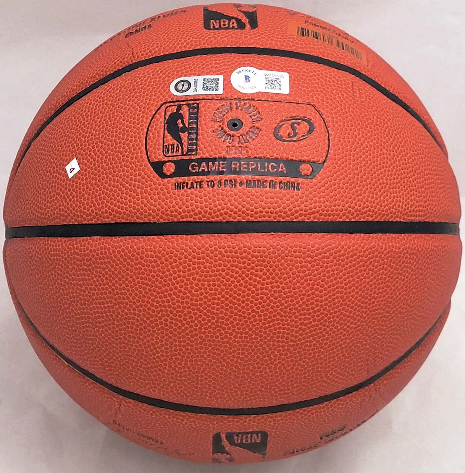 David Robinson Autographed Spalding Signature Series Basketball Spurs Beckett