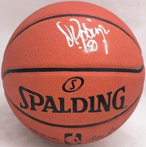 David Robinson Autographed Spalding Signature Series Basketball Spurs Beckett