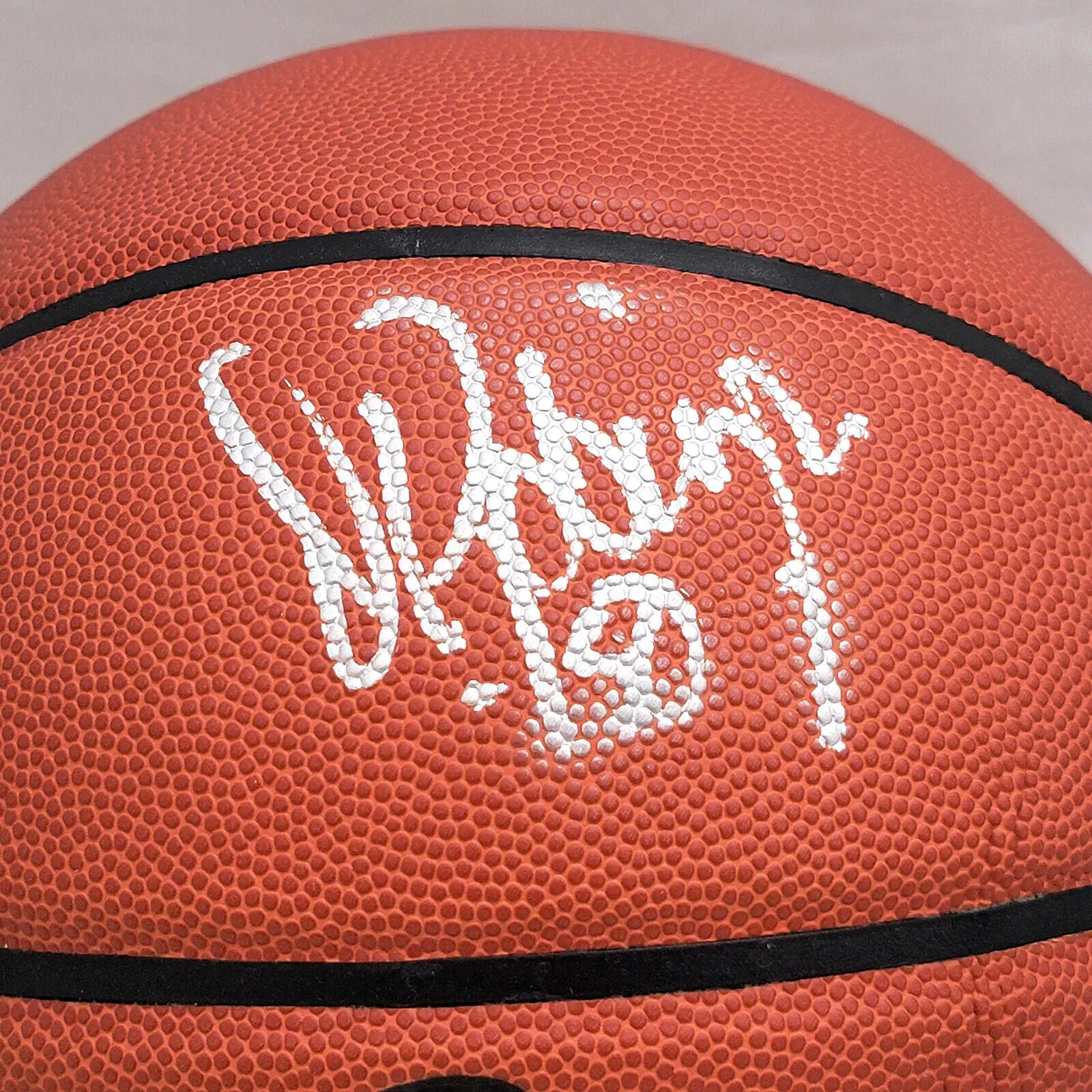 David Robinson Autographed Spalding Signature Series Basketball Spurs Beckett