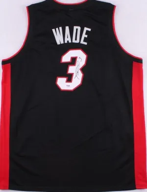 Dwyane Wade Signed Autographed Miami Heat Basketball Jersey (PSA/DNA COA)