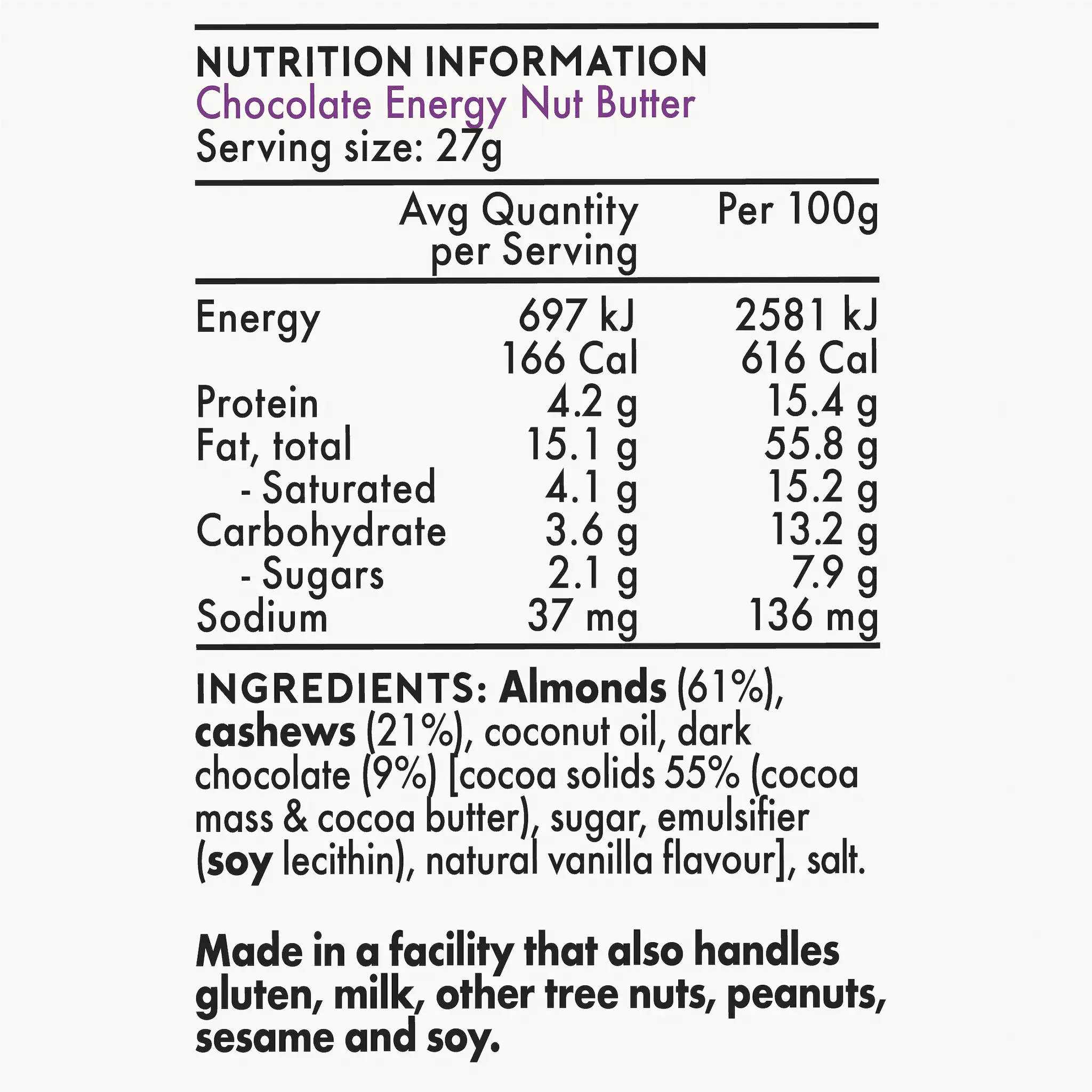 Energy Nut Butter - Singles