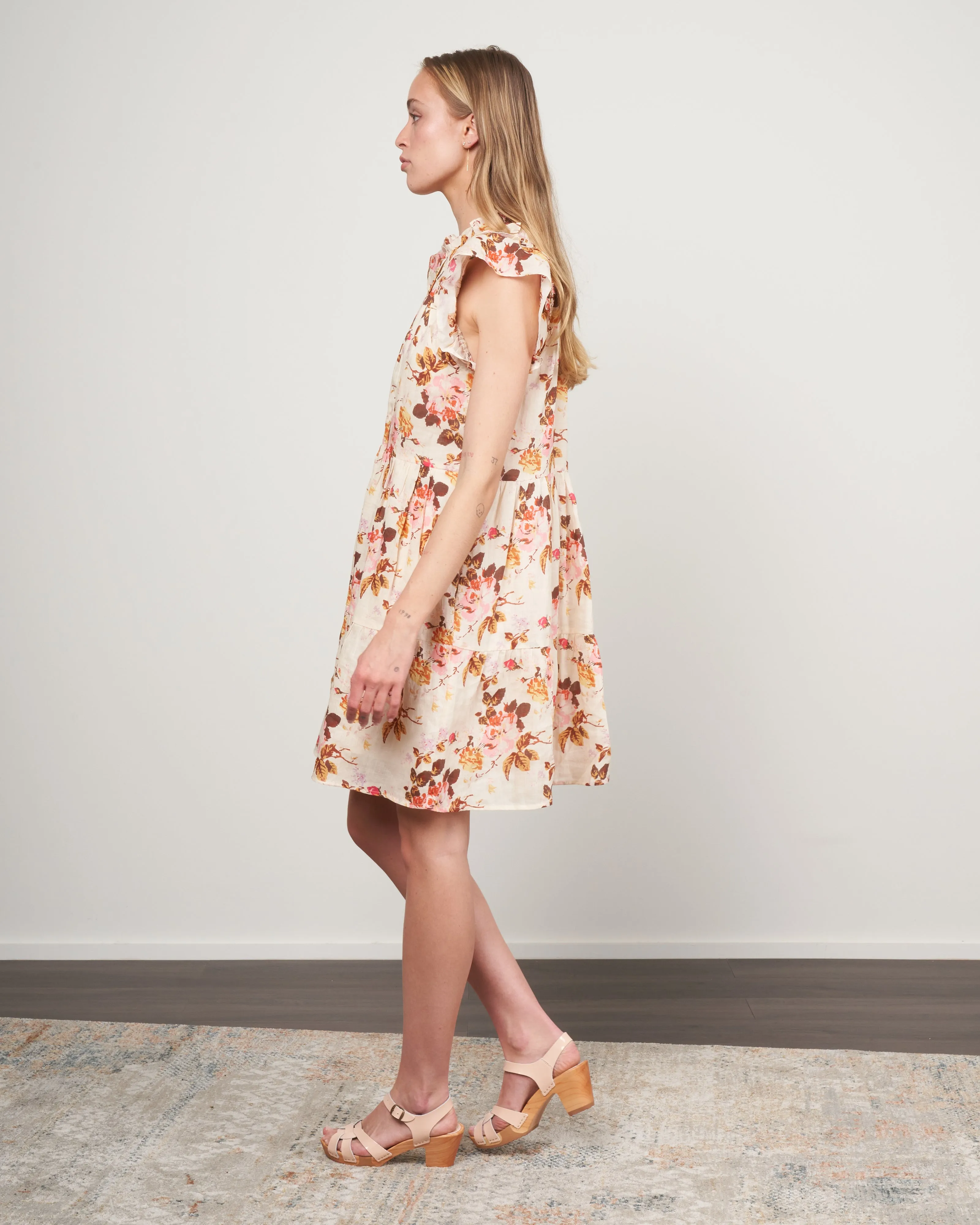 esme sleeve dress - cream