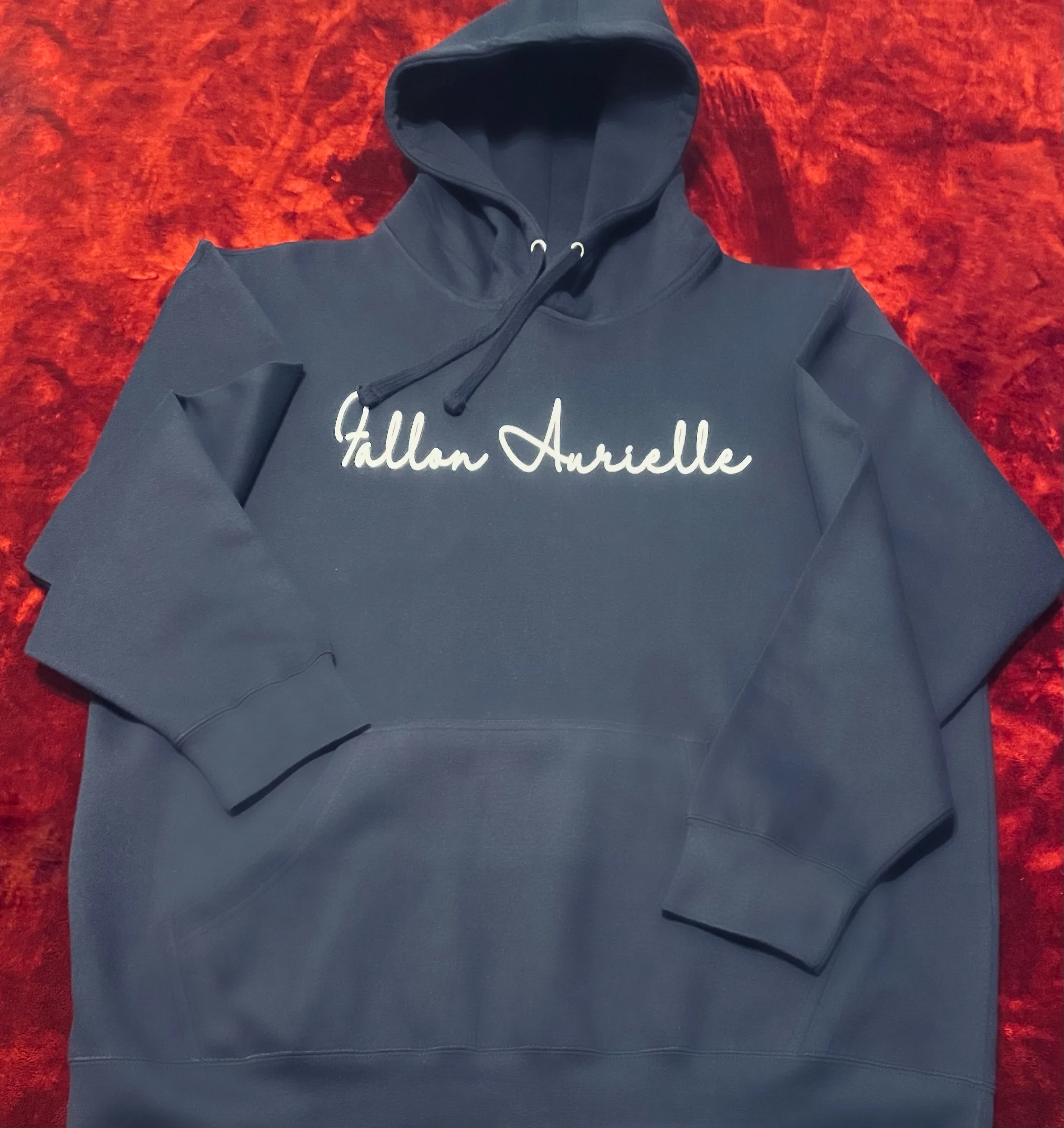 Fallon Aurielle Unisex Signature Pisces Logo & Name Zodiac Jogging Set (Navy & White)