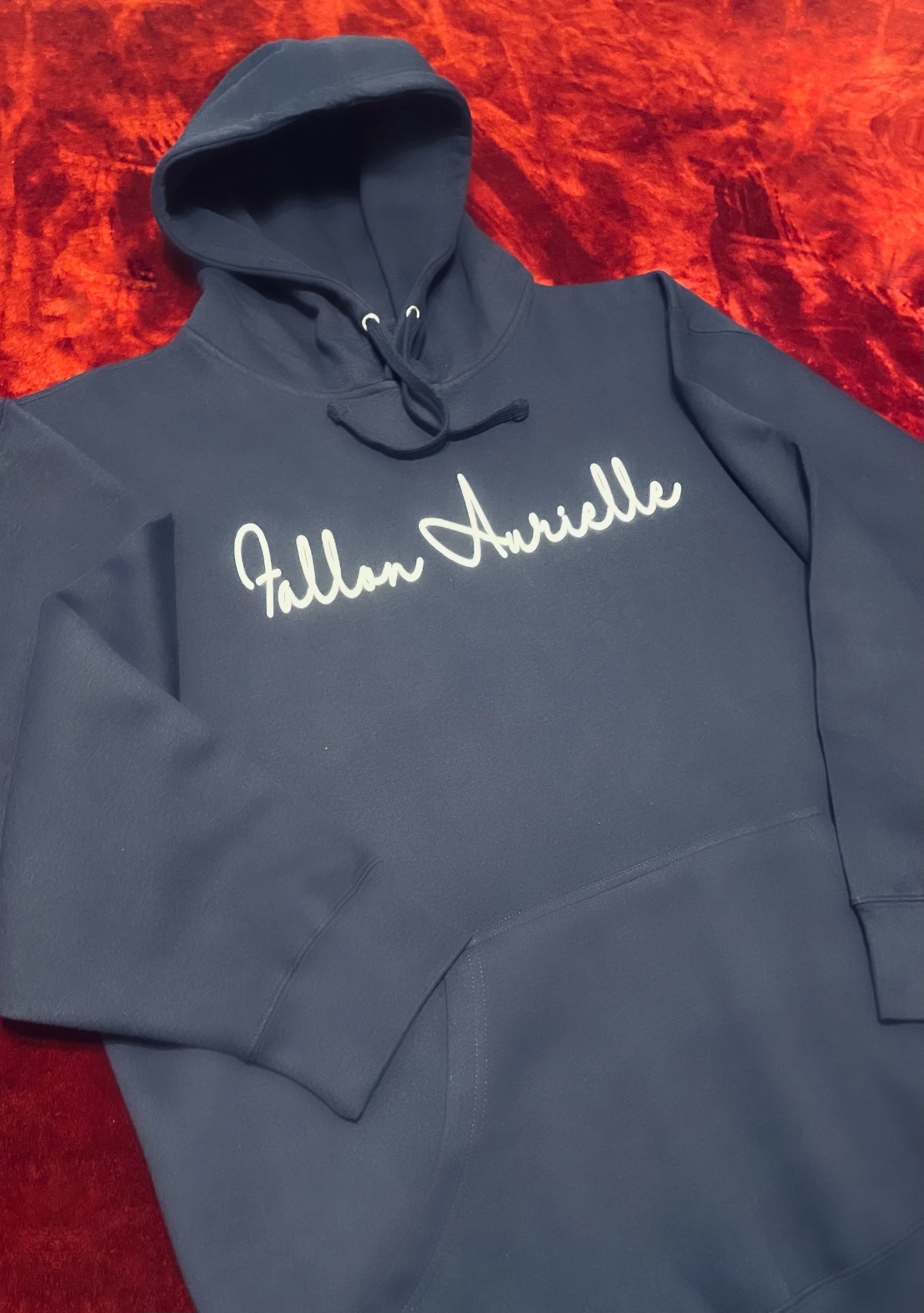 Fallon Aurielle Unisex Signature Pisces Logo & Name Zodiac Jogging Set (Navy & White)
