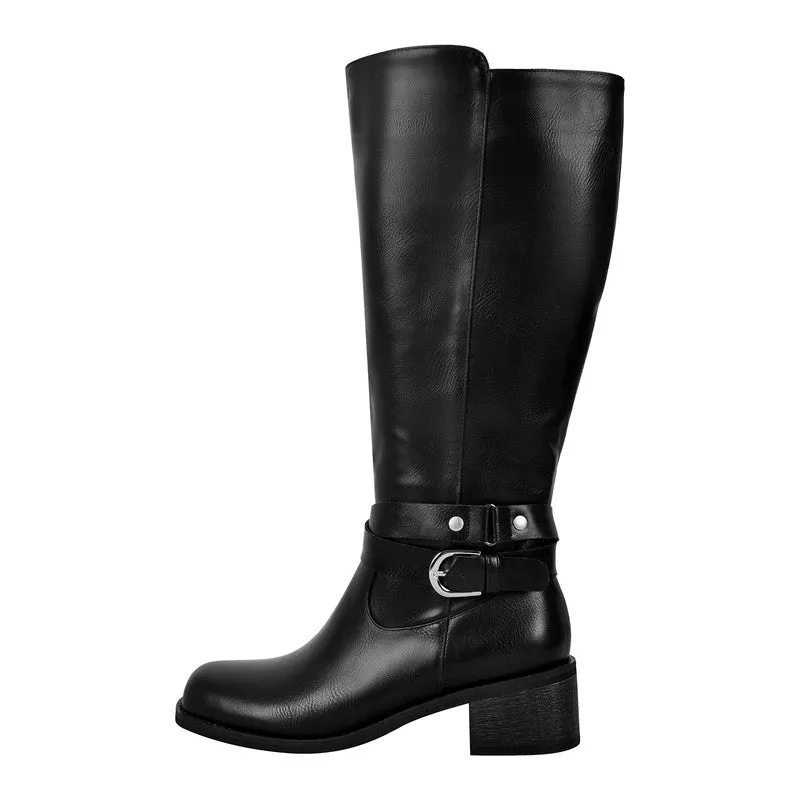 Fashion Knight Knee High Riding Boots