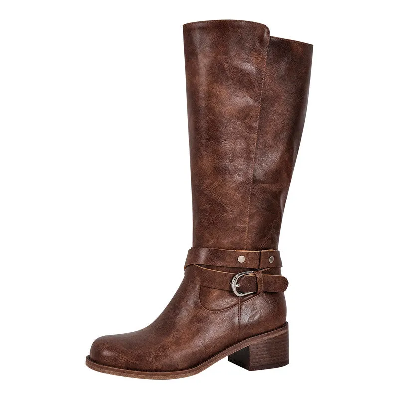 Fashion Knight Knee High Riding Boots