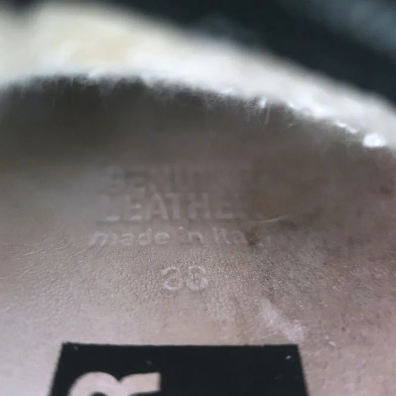 Golden Goose Superstar Sneakers White Leather & Croc-Embossed Patent Size 38