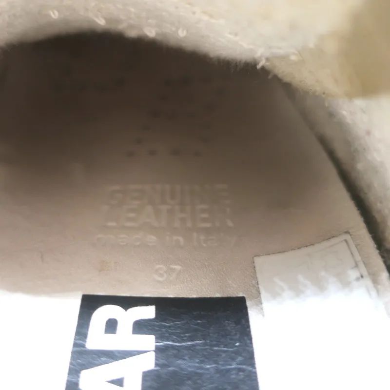 Golden Goose Superstar Sneakers White Leather with Black Heel Tab Size 37