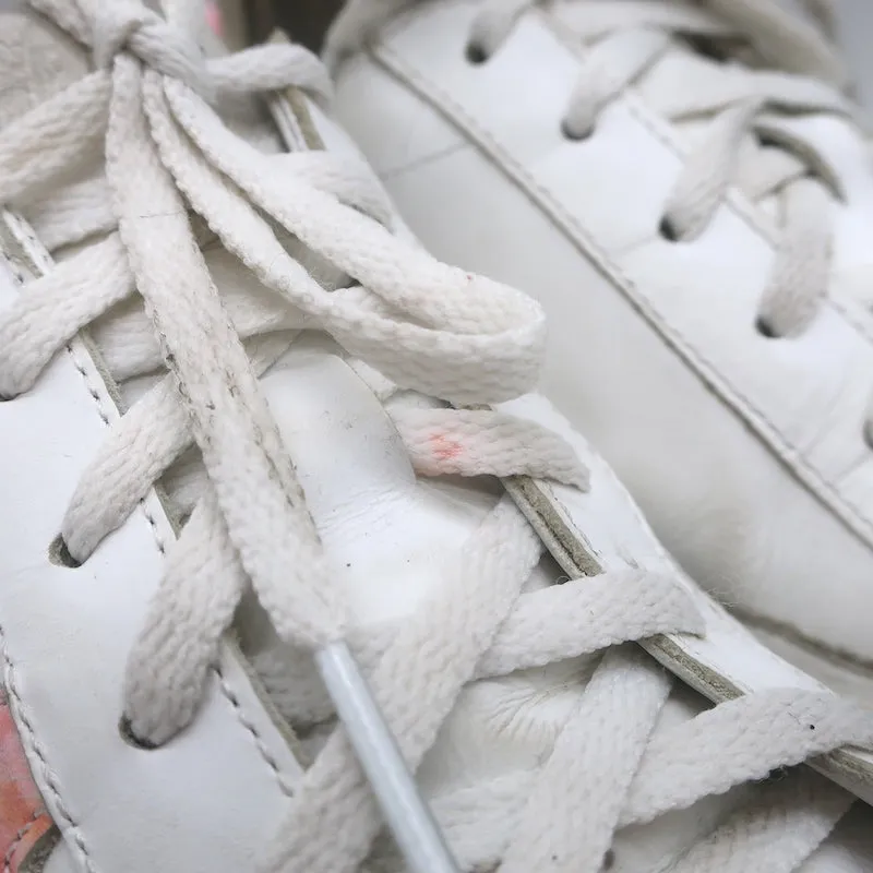 Golden Goose Superstar Tie Dye Low Top Sneakers White Leather Size 37