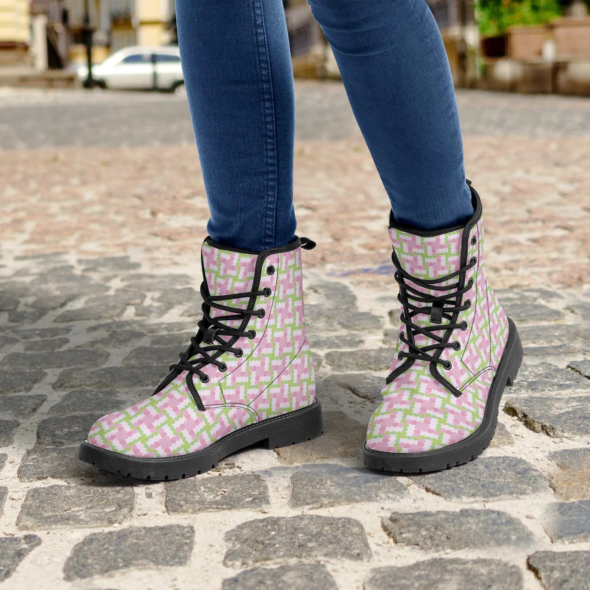 Green And Pink Rectangle