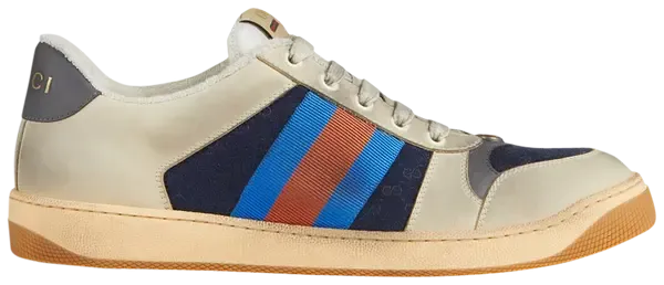 Gucci GG Screener 'White Blue' Sneakers for Men