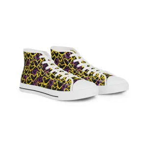 Intersex Graffiti Hearts High Top Sneakers