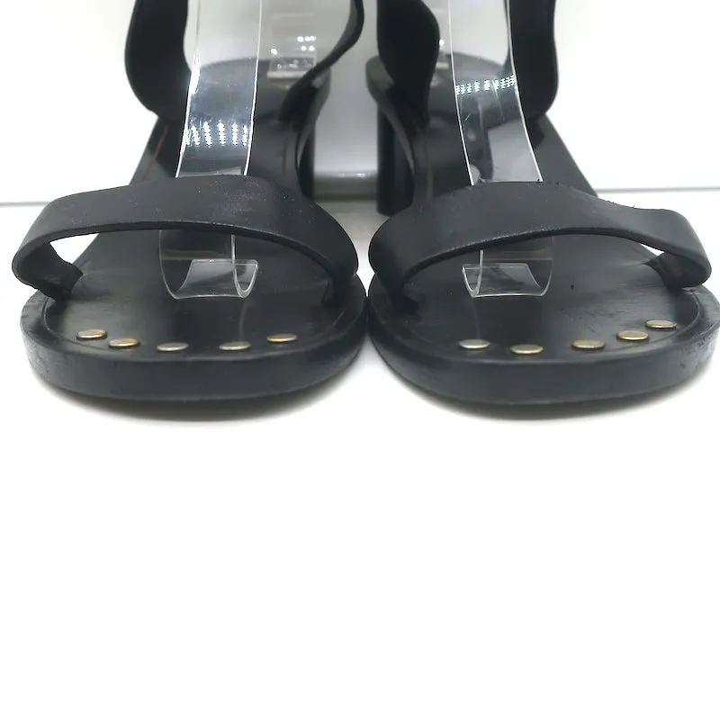 Isabel Marant Jaeryn Sandals Black Leather Size 41