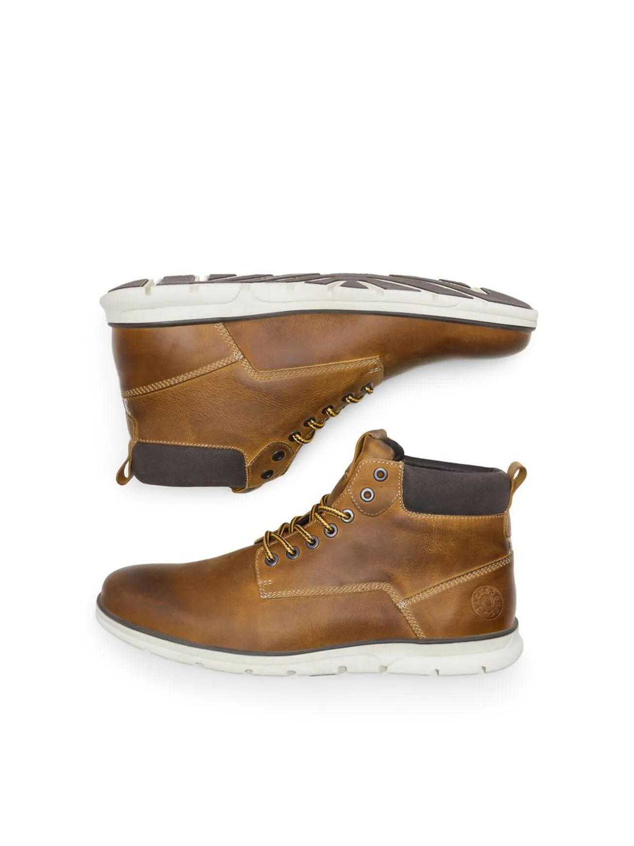 Jack Jones Tubar Leather Boot Honey Brown