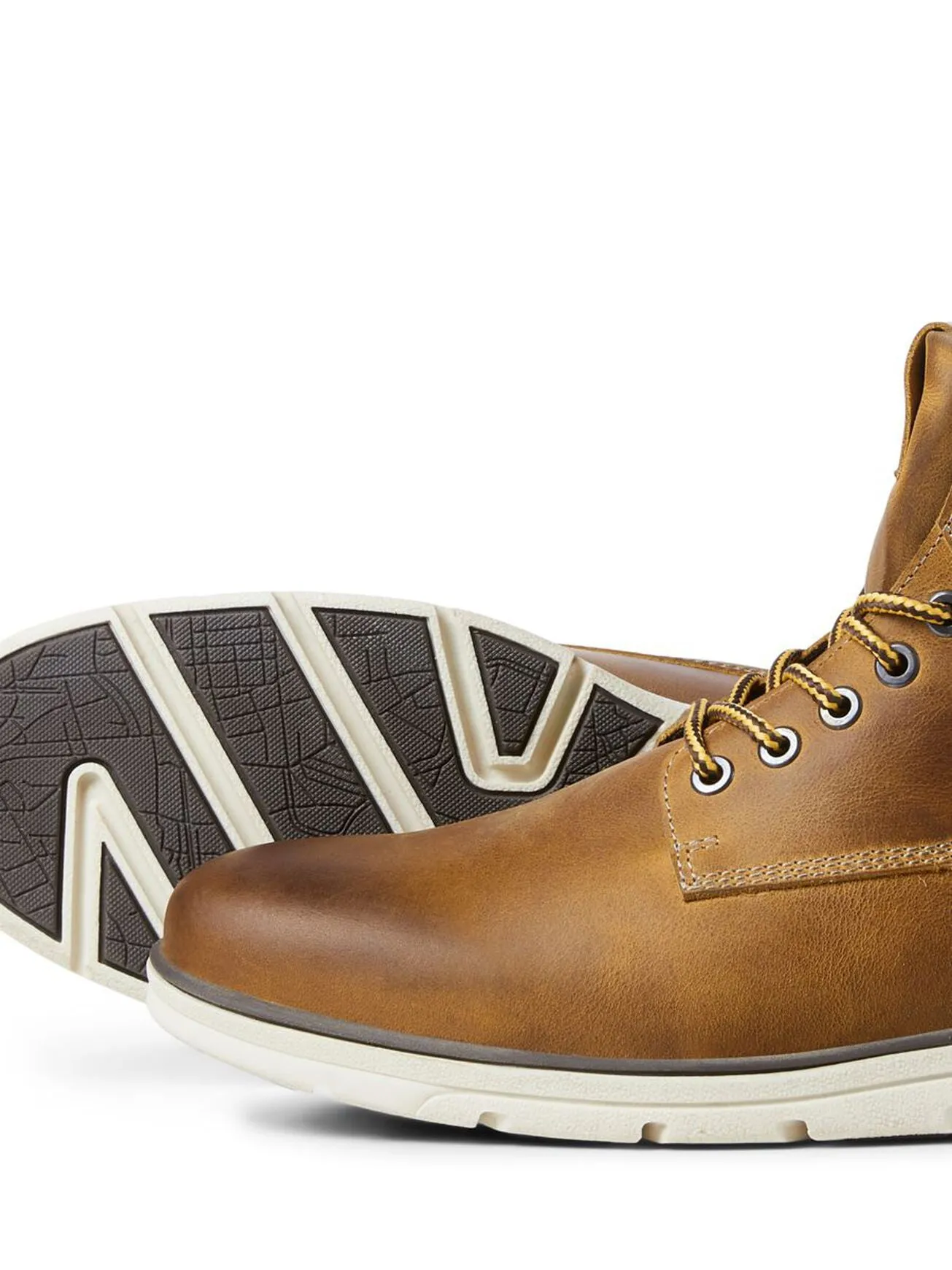 Jack Jones Tubar Leather Boot Honey Brown