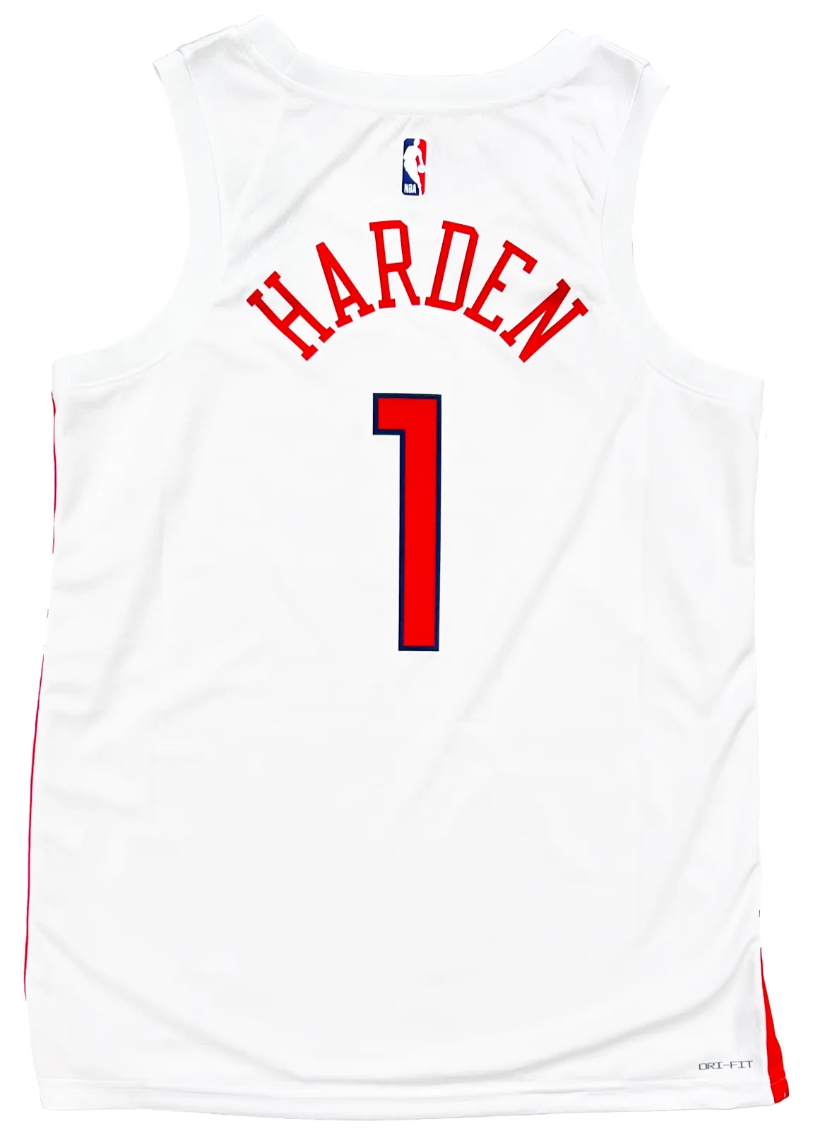 James Harden 76ers Signed Authentic Nike White City Edition Swingman Jersey BAS