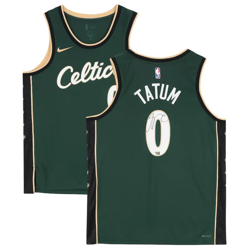 Jayson Tatum Autographed Celtics 2022-23 City Edition Swingman Jersey Fanatics