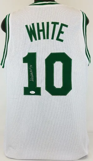 Jo Jo White Signed Autographed Boston Celtics Basketball Jersey (JSA COA)