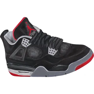 jordan-4-bred-wall-print