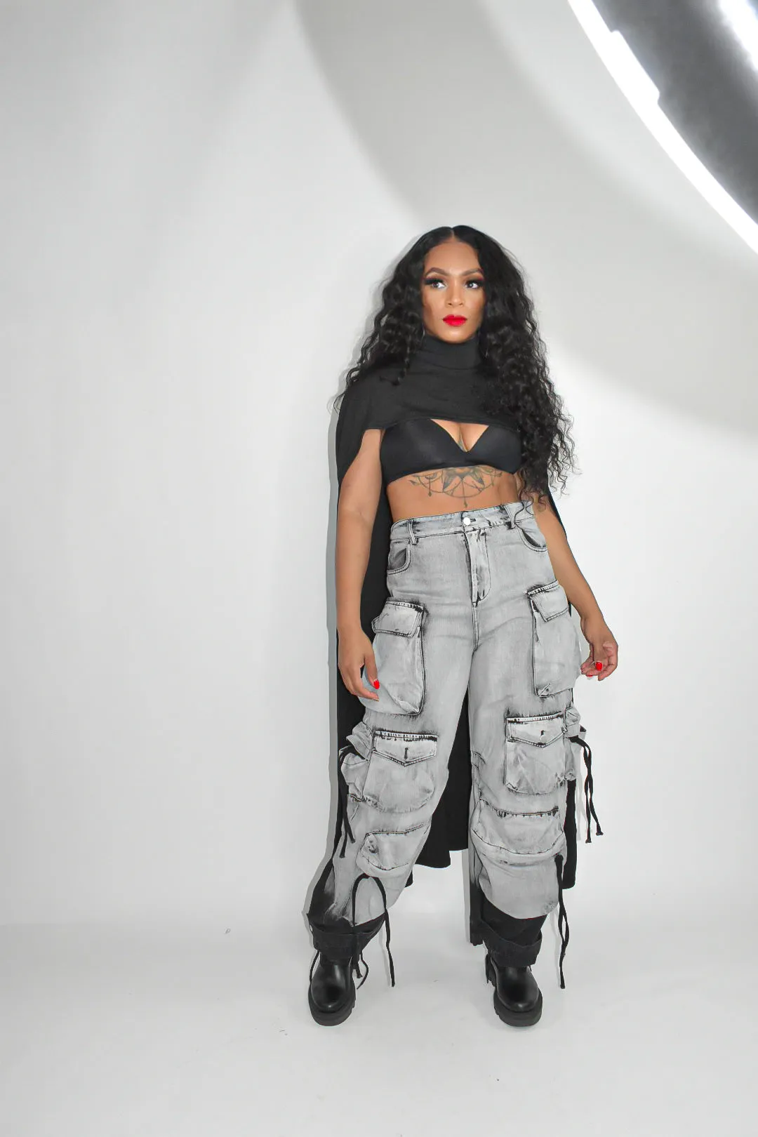 Kenzie Dipped Cargo Jeans