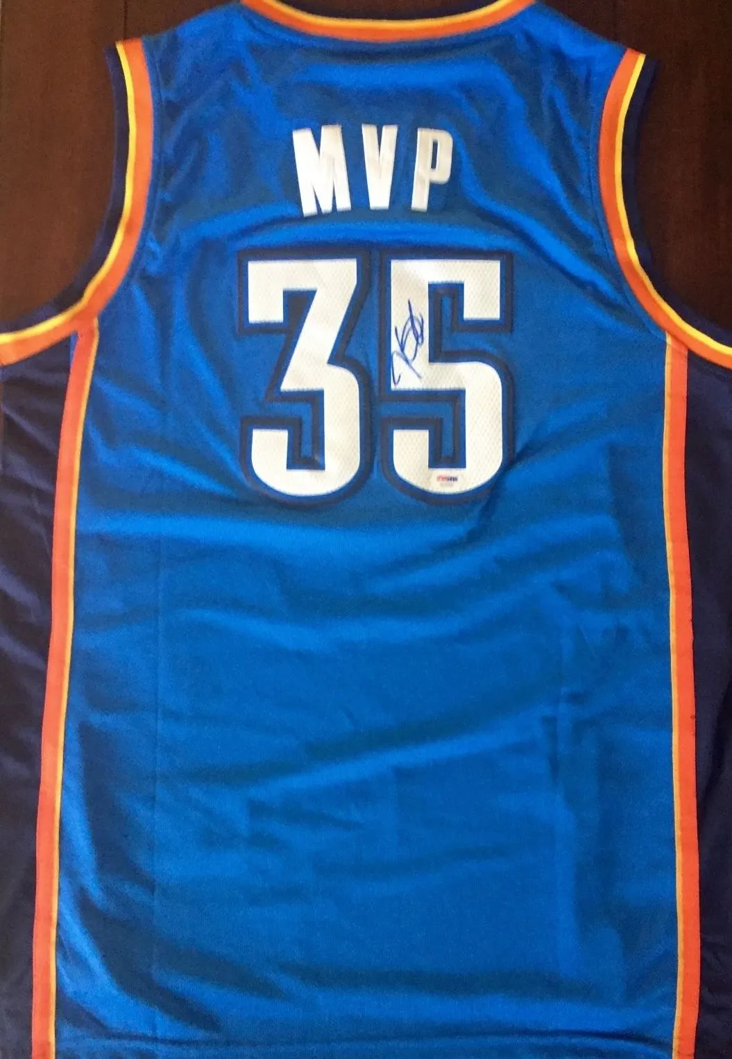 Kevin Durant Signed Autographed Oklahoma City Thunder Basketball Jersey (PSA/DNA COA)