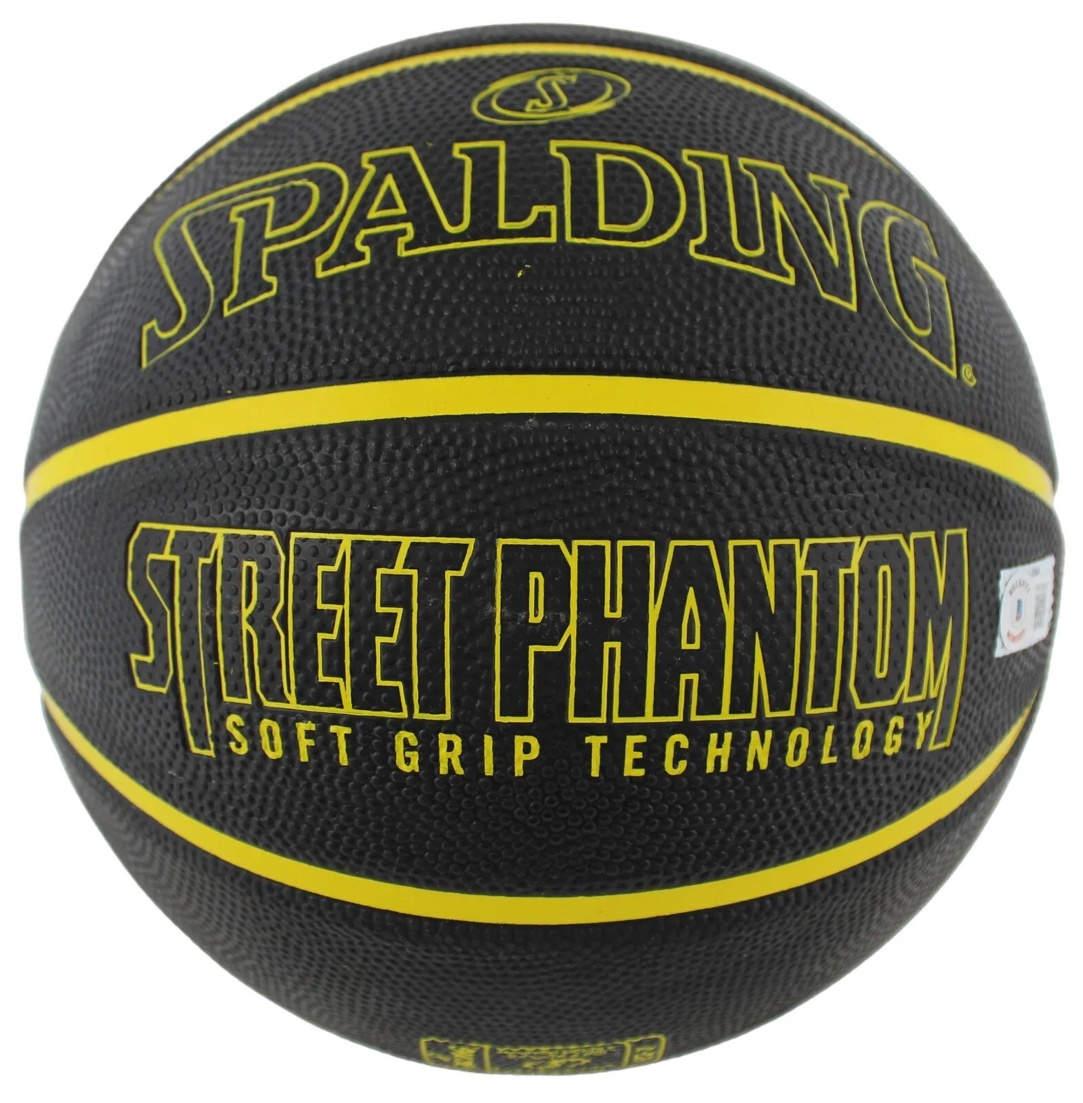 Lakers Magic Johnson Authentic Signed in Silver Spalding Black Basketball BAS W