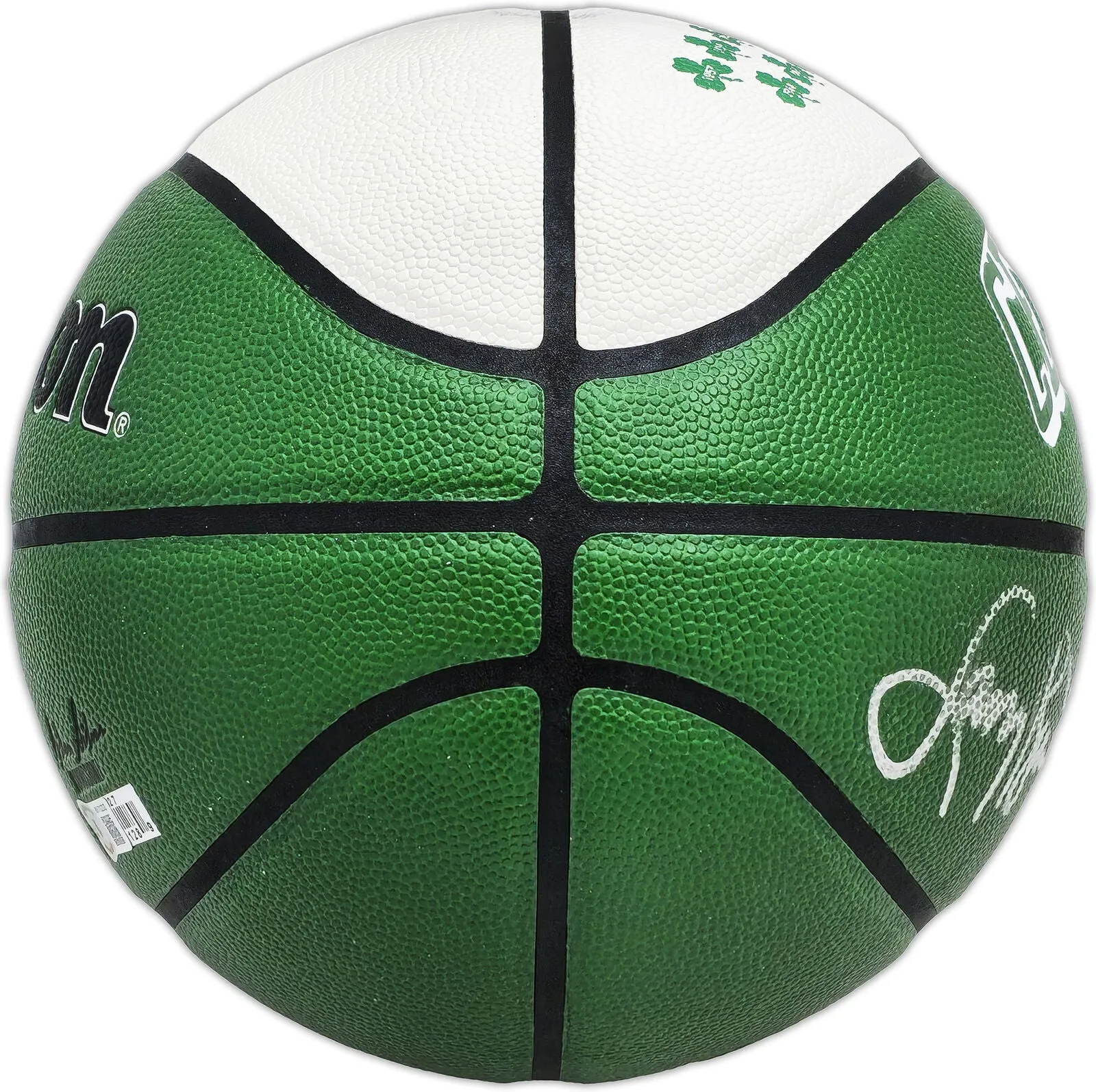 LARRY BIRD AUTOGRAPHED CITY EDITION SMOKE LOGO BASKETBALL CELTICS BECKETT 222787