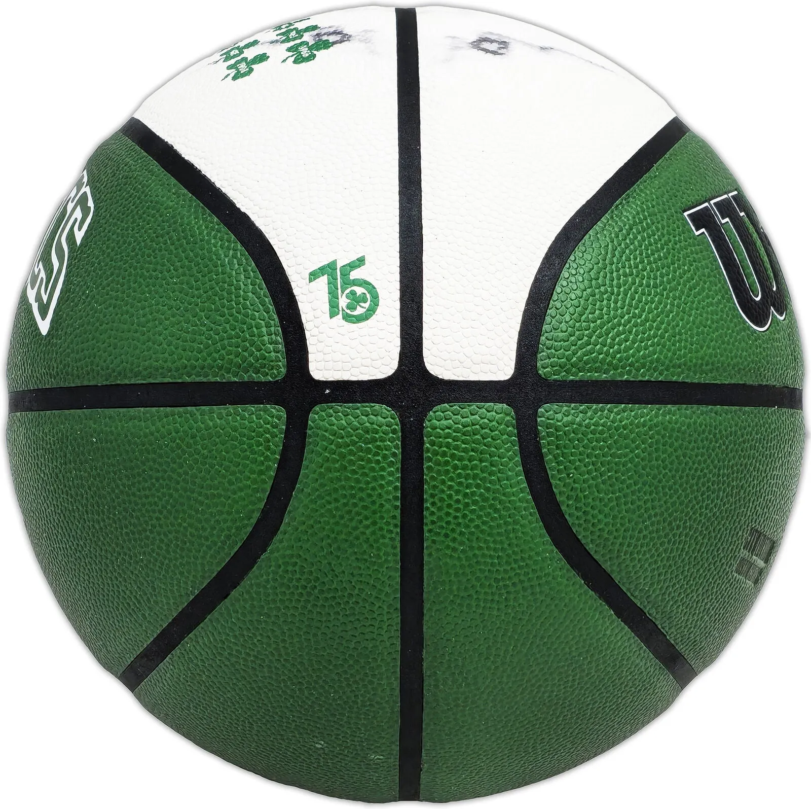LARRY BIRD AUTOGRAPHED CITY EDITION SMOKE LOGO BASKETBALL CELTICS BECKETT 222787