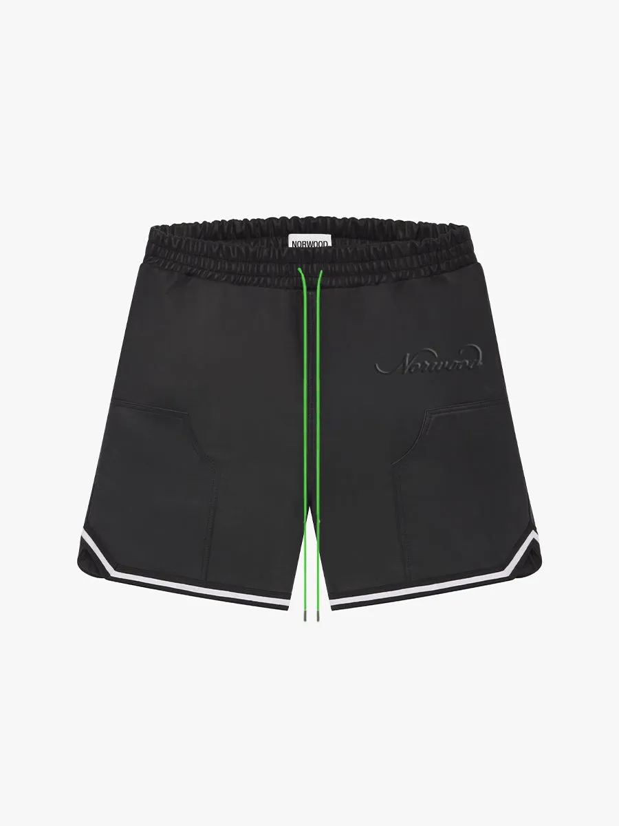 LEATHER CARPENTER BASKETBALL SHORT
