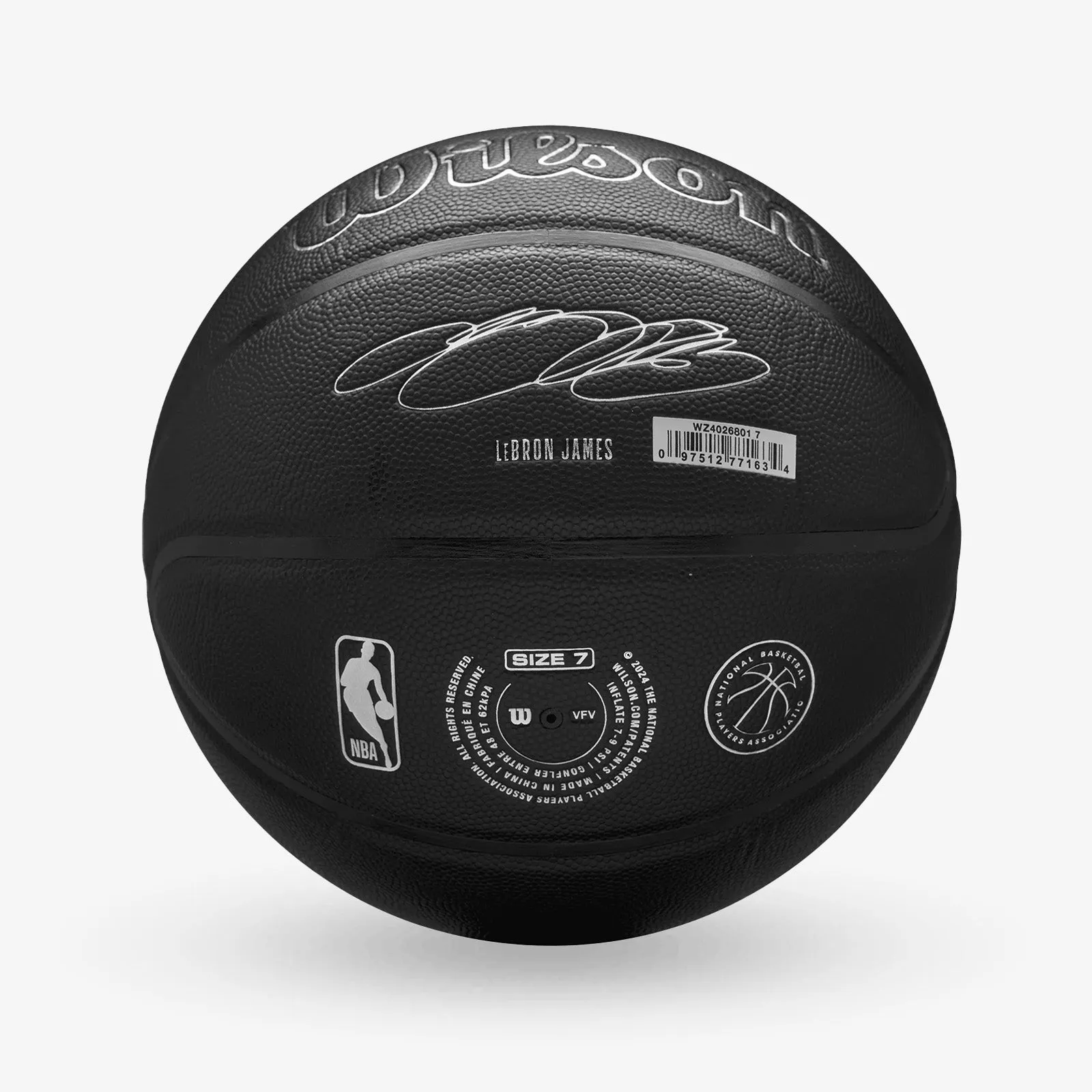 LeBron James NBA Player Evergreen Basketball - Black - Size 7