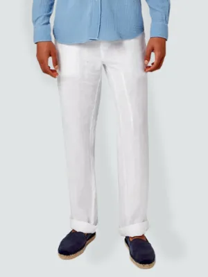 Linen Pants - White