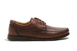 Lorient Brown Moc Toe Derby Shoes