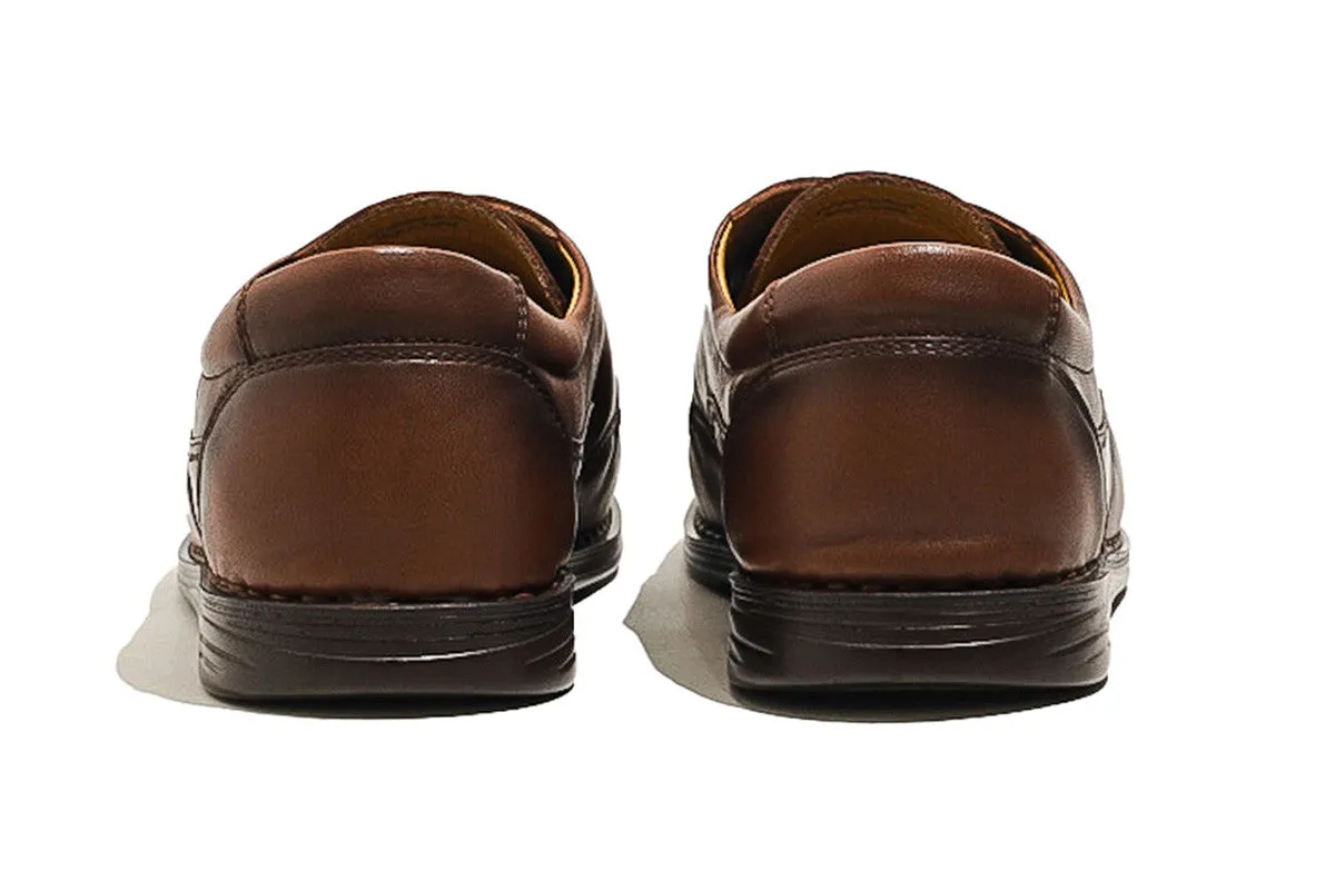 Lorient Brown Moc Toe Derby Shoes