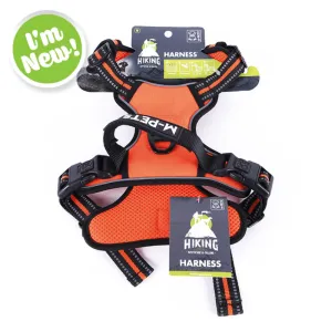 M-Pets Hiking Harness for Dog, Orange and Black