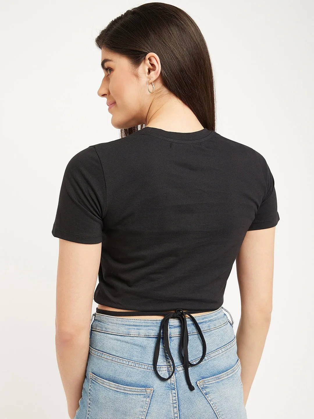 Madame Disney Minnie And Daisy Black Print Top
