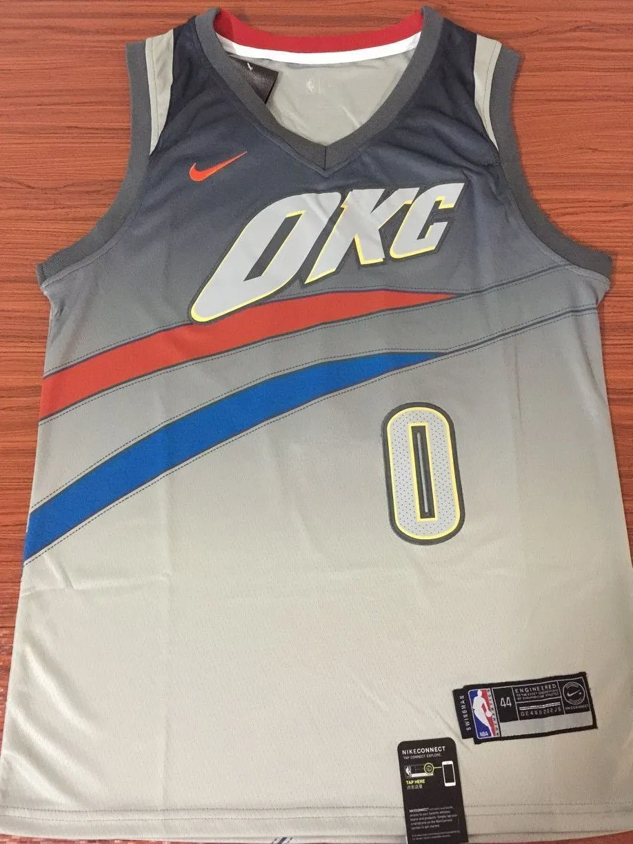 Men 0 Russell Westbrook City Edition Jersey Oklahoma City Thunder Fanatics