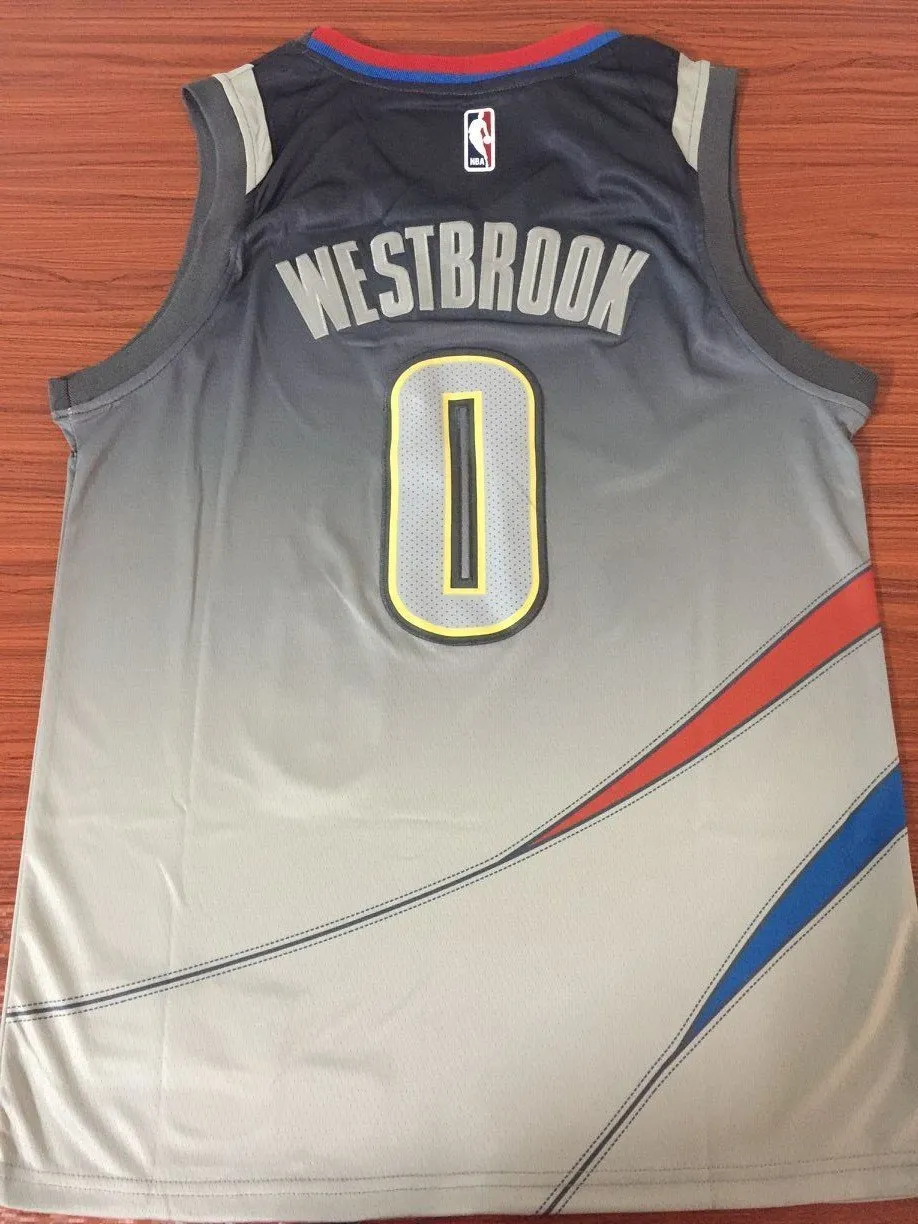 Men 0 Russell Westbrook City Edition Jersey Oklahoma City Thunder Fanatics