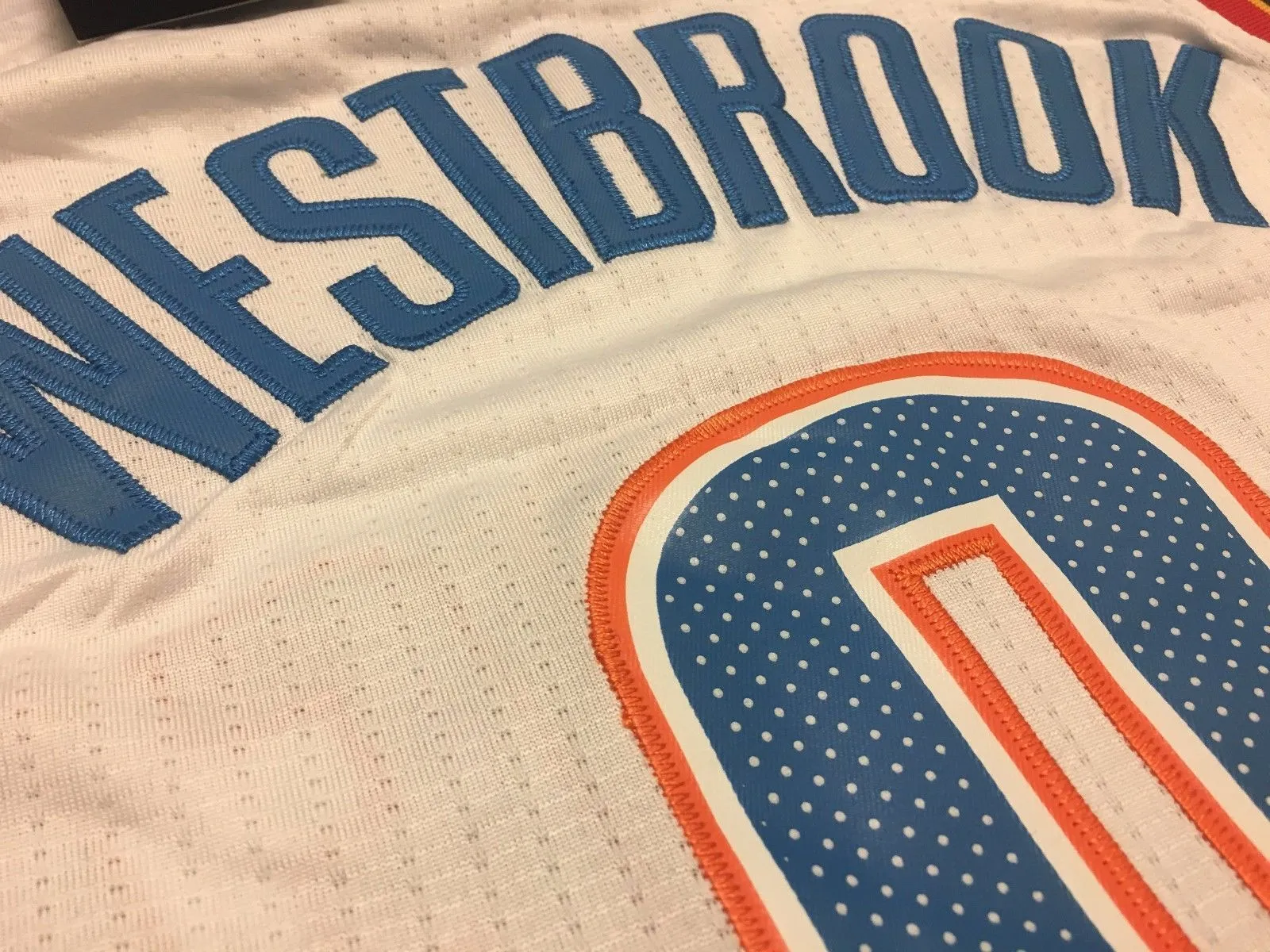 Men 0 Russell Westbrook Jersey White Oklahoma City Thunder Fanatics