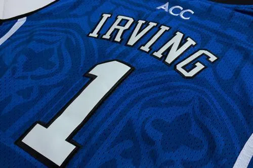 Men 1 Kyrie Irving Jersey Blue color Duke Blue Devils Swingman Jersey