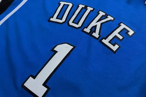 Men 1 Kyrie Irving Jersey Blue color Duke Blue Devils Swingman Jersey