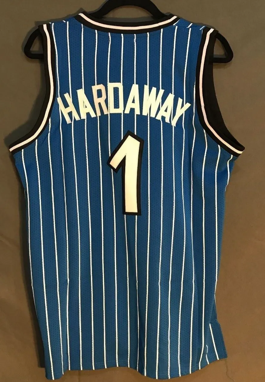 Men 1 Penny Hardaway Jersey Blue Orlando Magic Swingman Fanatics