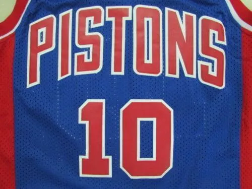 Men 10 Dennis Rodman Jersey Blue Detroit Pistons Jersey Swingman Fanatics
