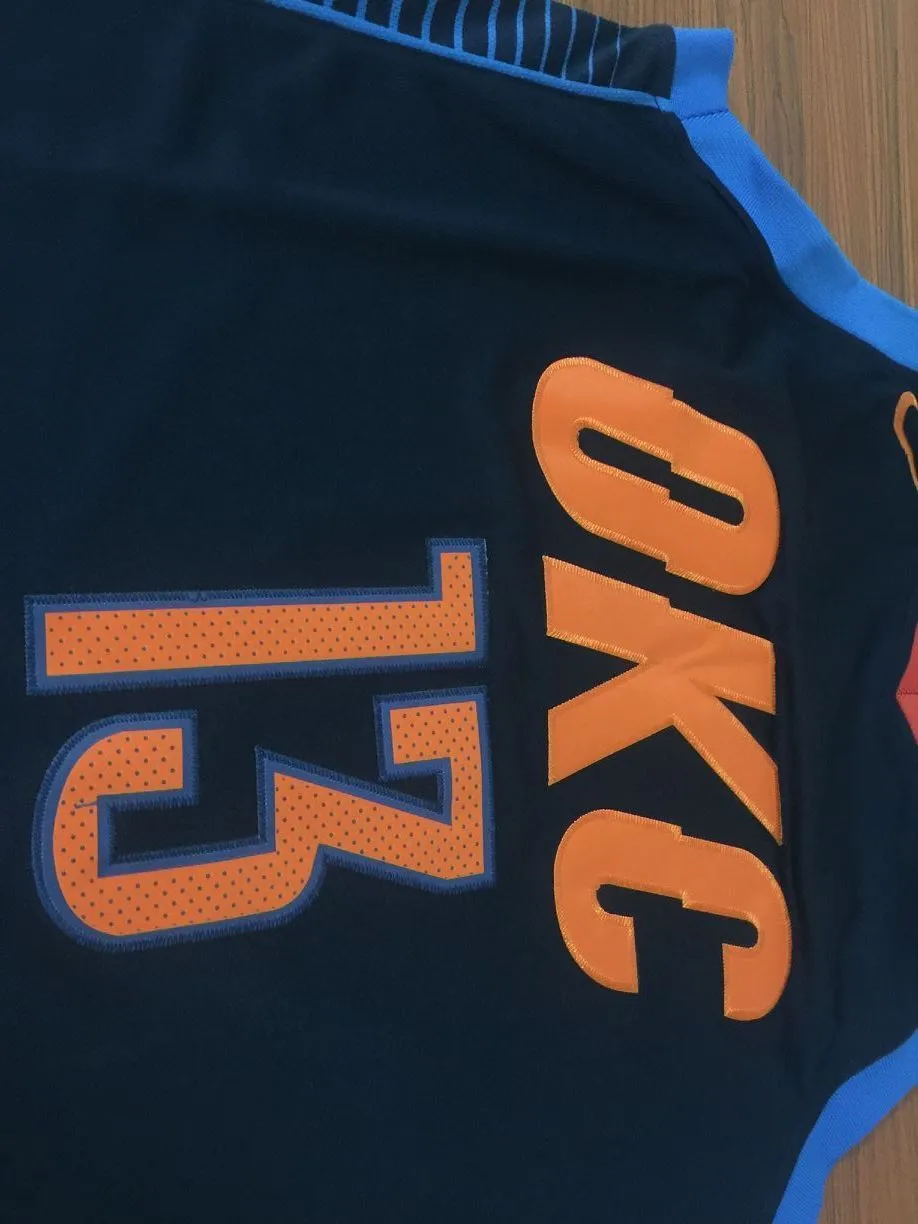 Men 13 Paul George Jersey Blue Oklahoma City Thunder Swingman Fanatics