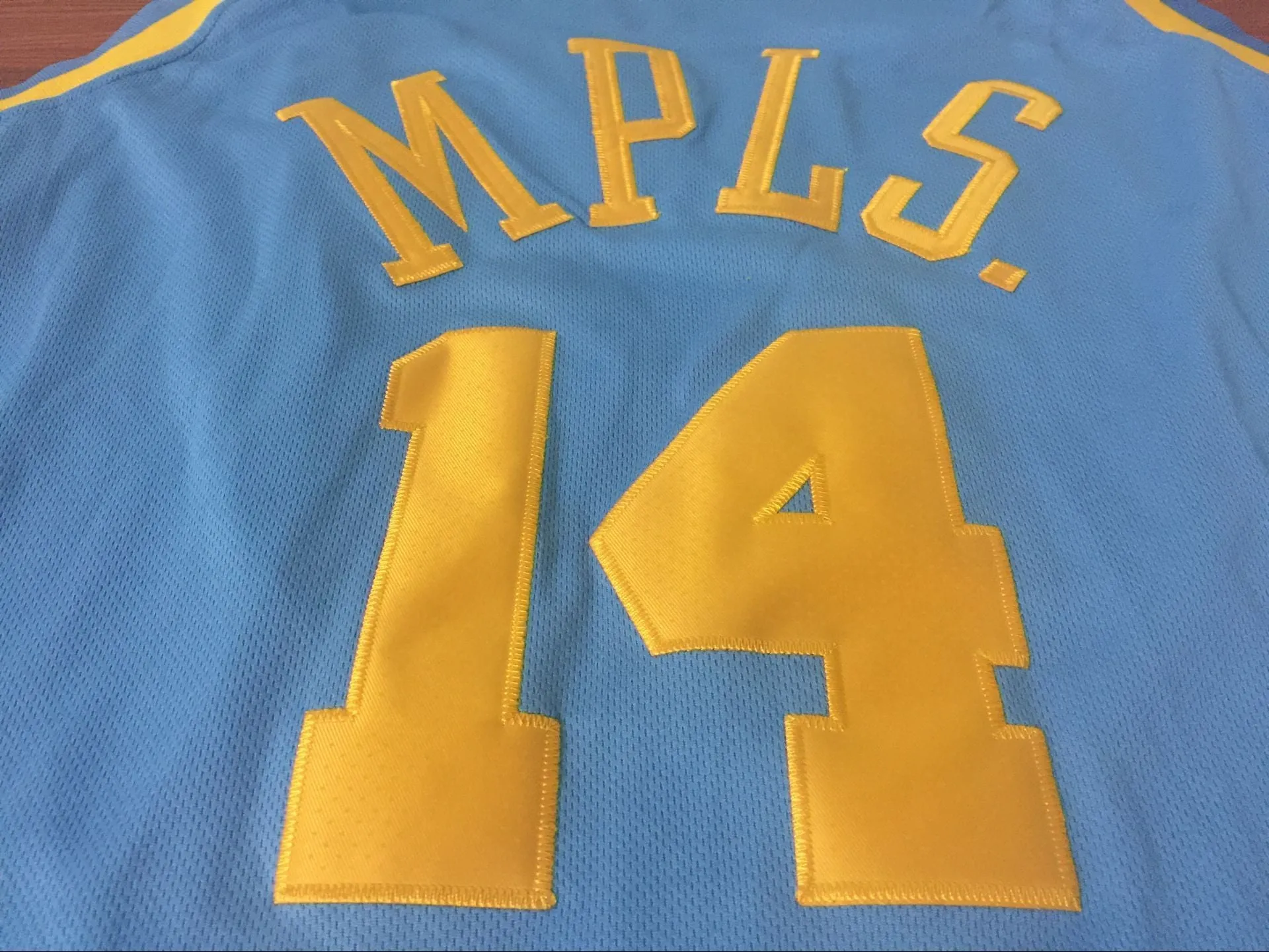 Men 14 Brandon Ingram Jersey MPLS Blue Los Angeles Lakers Jersey Fanatics