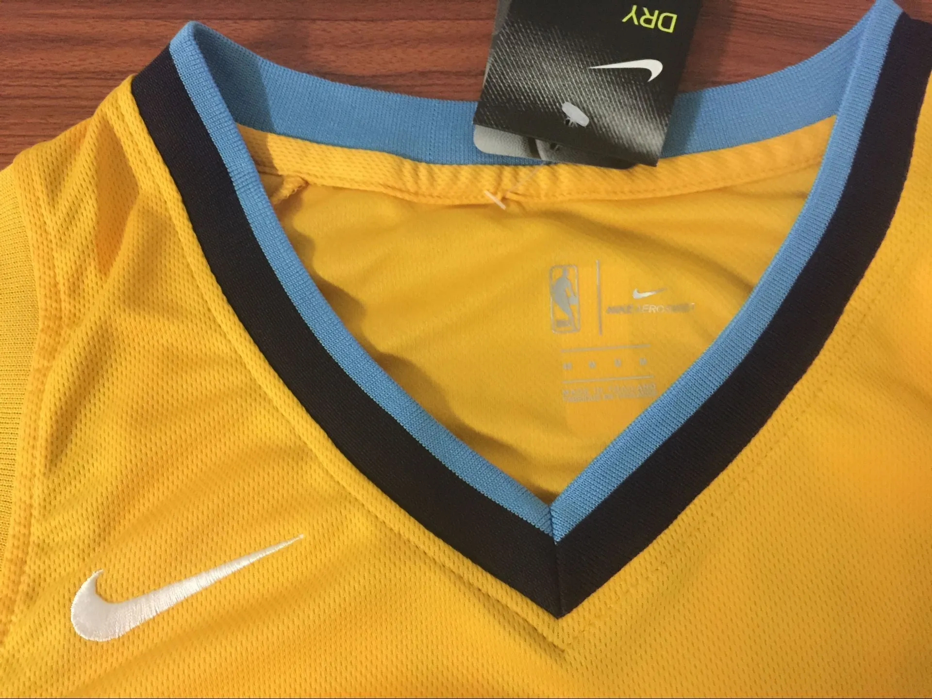 Men 15 Nikola Jokic Jersey Yellow Denver Nuggets Swingman Jersey Fanatics