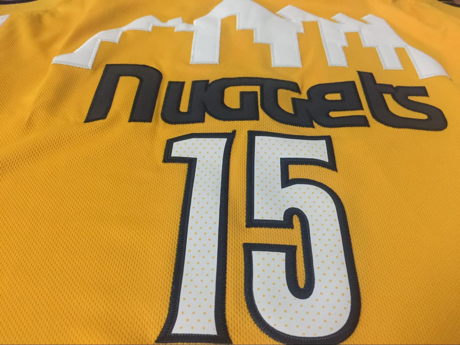 Men 15 Nikola Jokic Jersey Yellow Denver Nuggets Swingman Jersey Fanatics