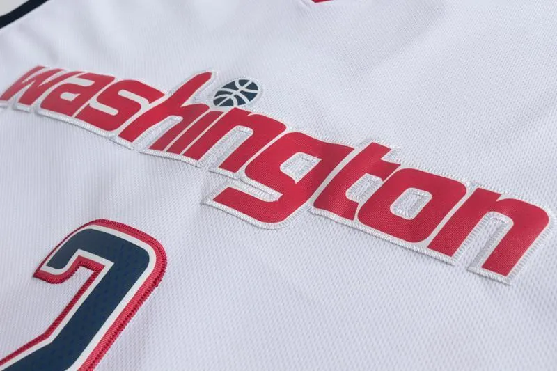 Men 2 John Wall Jersey White Washington Wizards Throwback Swingman Jersey