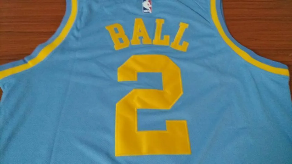 Men 2 Lonzo Ball Jersey Blue Los Angeles Lakers MPLS Fanatics
